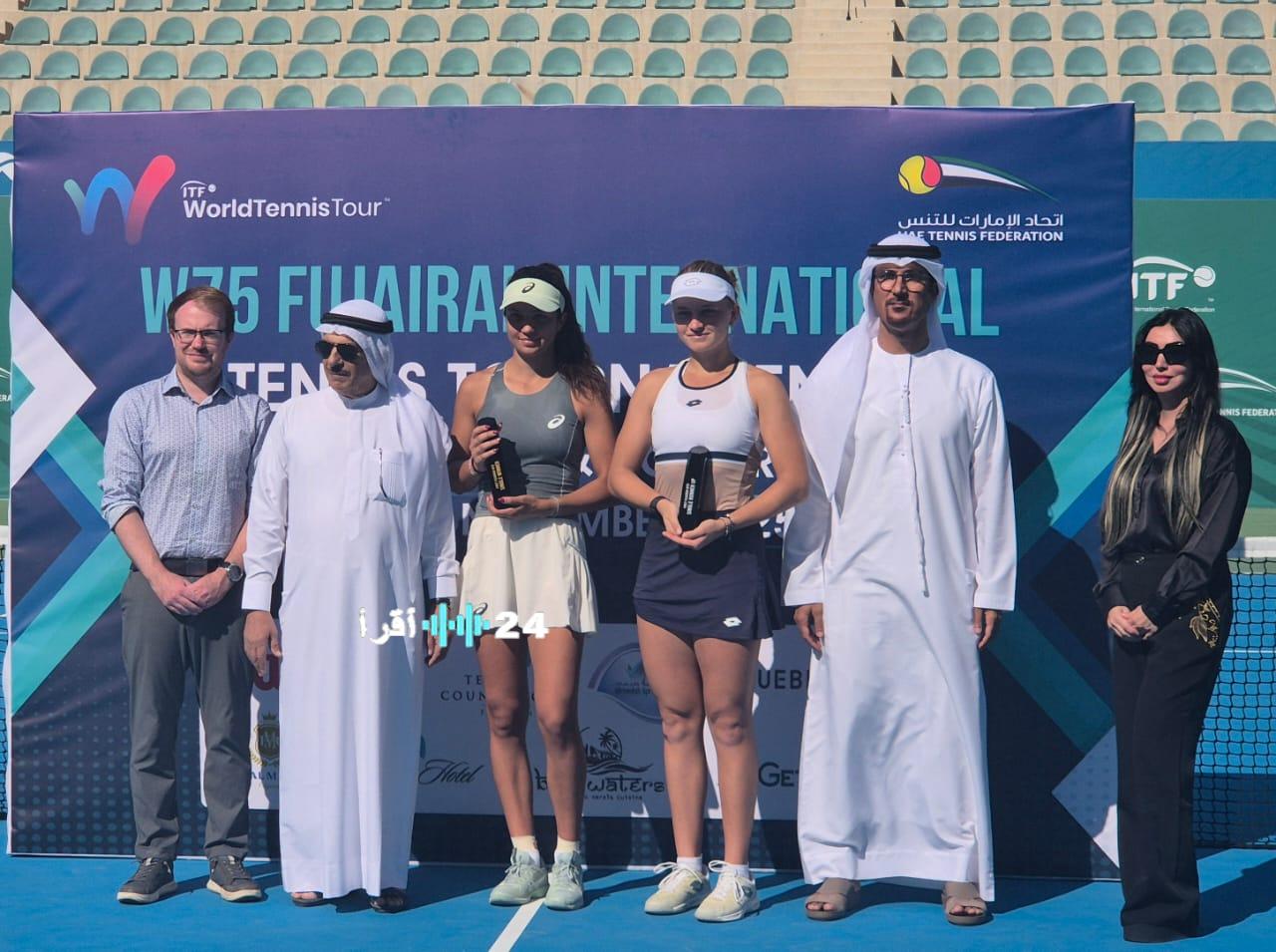 تفوق لاعبات كرواتيا وسلوفاكيا والتشيك يختتم منافسات الفجيرة الدولية لتنس السيدات