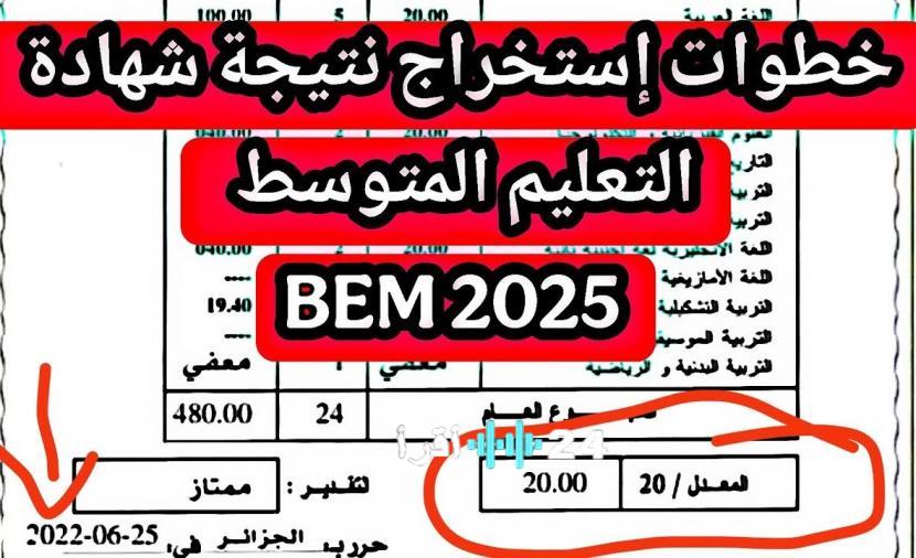 عاجل نتائج البيام 2025 متاحة الآن استعلم عن كشف نقاطك بسهولة