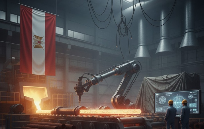 «تحت ضغوط الطلب المنخفض، مصانع الحديد في مصر تواجه تحديات كبيرة» جراف تحليلي