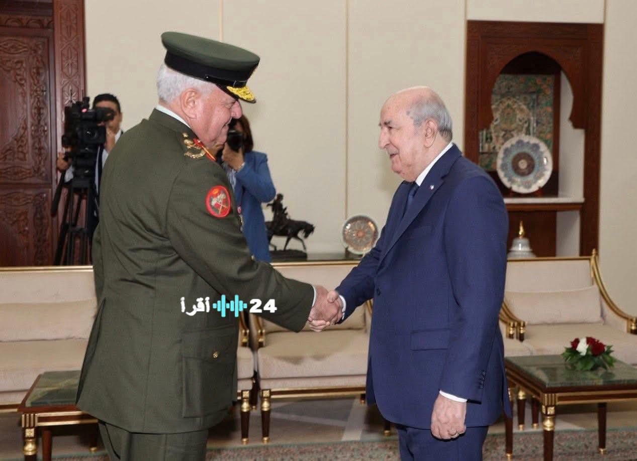 رئيس الجمهورية يرحب برئيس هيئة الأركان المشتركة للقوات المسلحة الأردنية