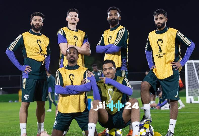 المنتخب السعودي يكثف تدريباته اليوم استعداداً لمواجهة الأردن في نصف نهائي كأس العرب