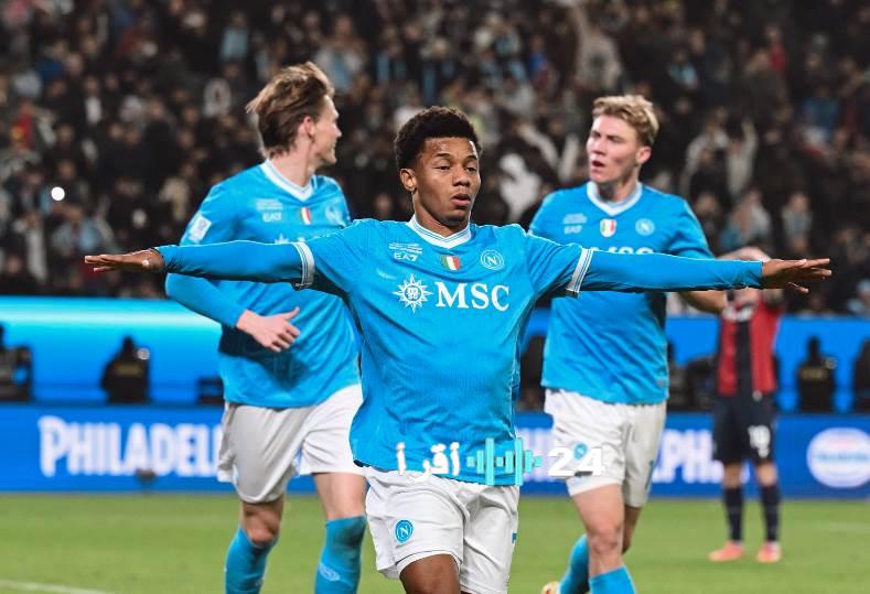 ملخص وأهداف مباراة نابولي وبولونيا في كأس السوبر الإيطالي