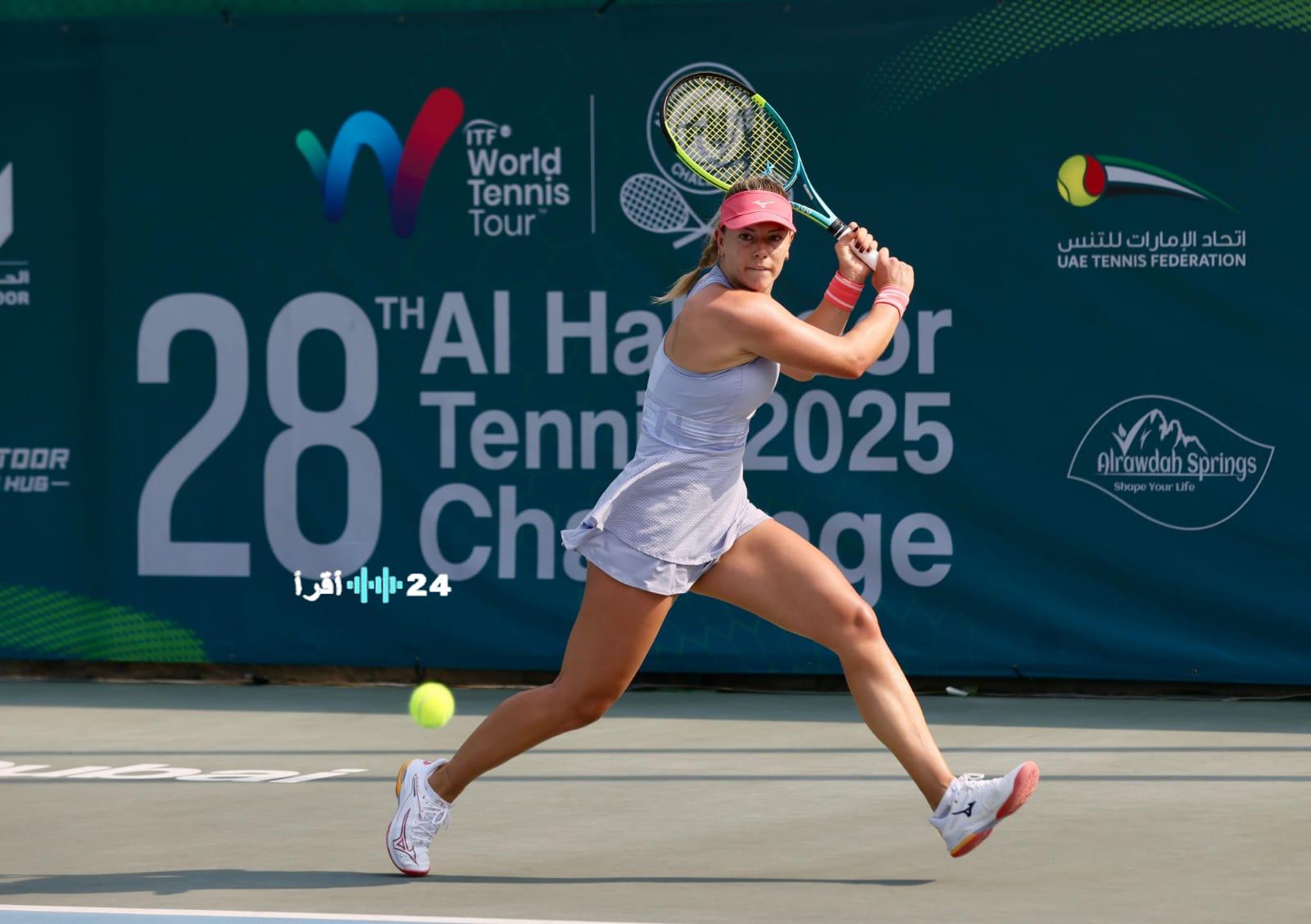 خروج المصنفة الأولى يثير مفاجآت بطولة الحبتور للتنس