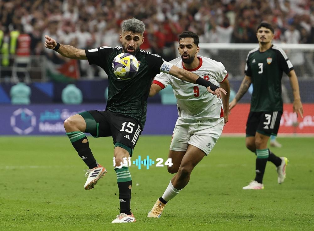 الأبيض يفقد نقاطًا ثمينة بتعادله مع الأردن في كأس العرب