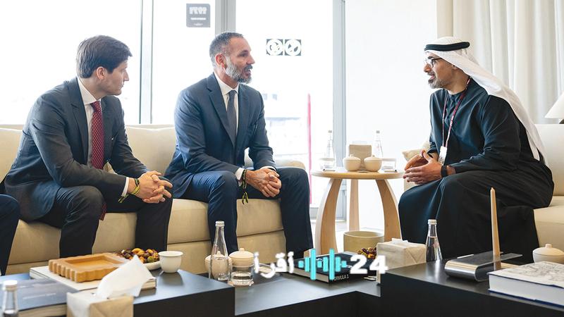 خالد بن محمد يتابع فعاليات جائزة الاتحاد للطيران الكبرى للفورمولا 1