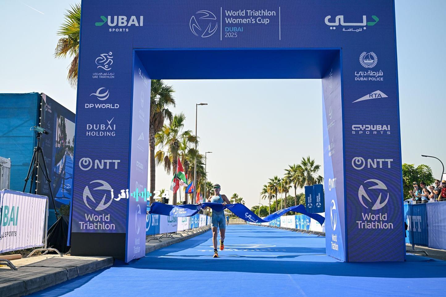 ياسوفا تحصد ذهبية افتتاحية كأس العالم للترايثلون في دبي