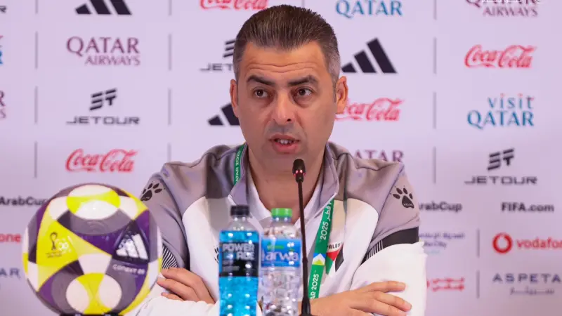 مدرب منتخب فلسطين يتحدث عن أهداف فريقه قبل مواجهة السعودية في كأس العرب