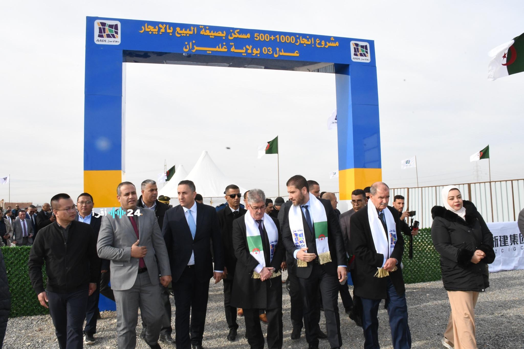 غليزان تشهد بدء تنفيذ 1500 وحدة سكنية بنظام البيع بالإيجار تحت مشروع “عدل3”