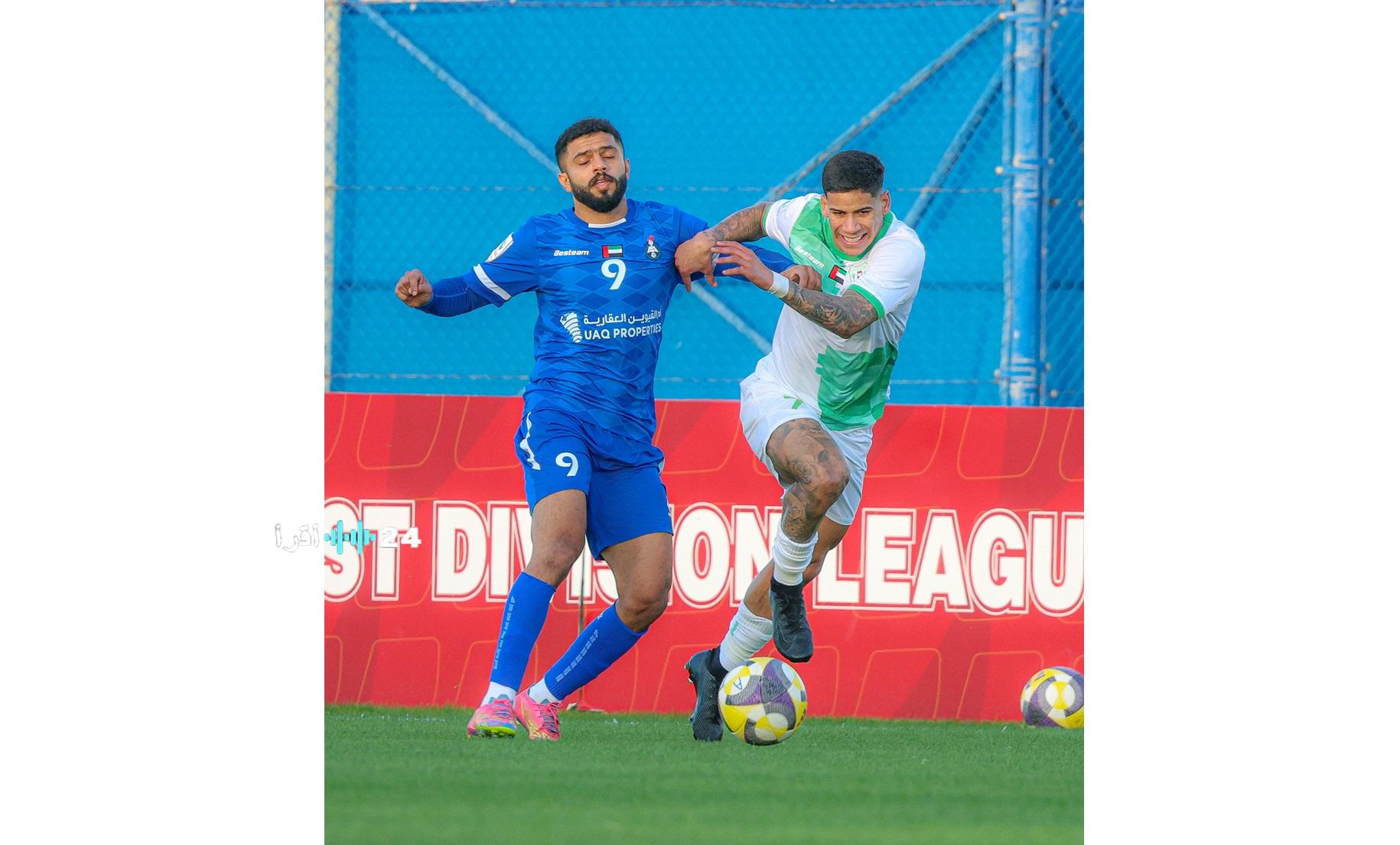 دوري الدرجة الأولى الإماراتي دبا الحصن يوسع الفارق في الصدارة والصقور يقفز للوصافة