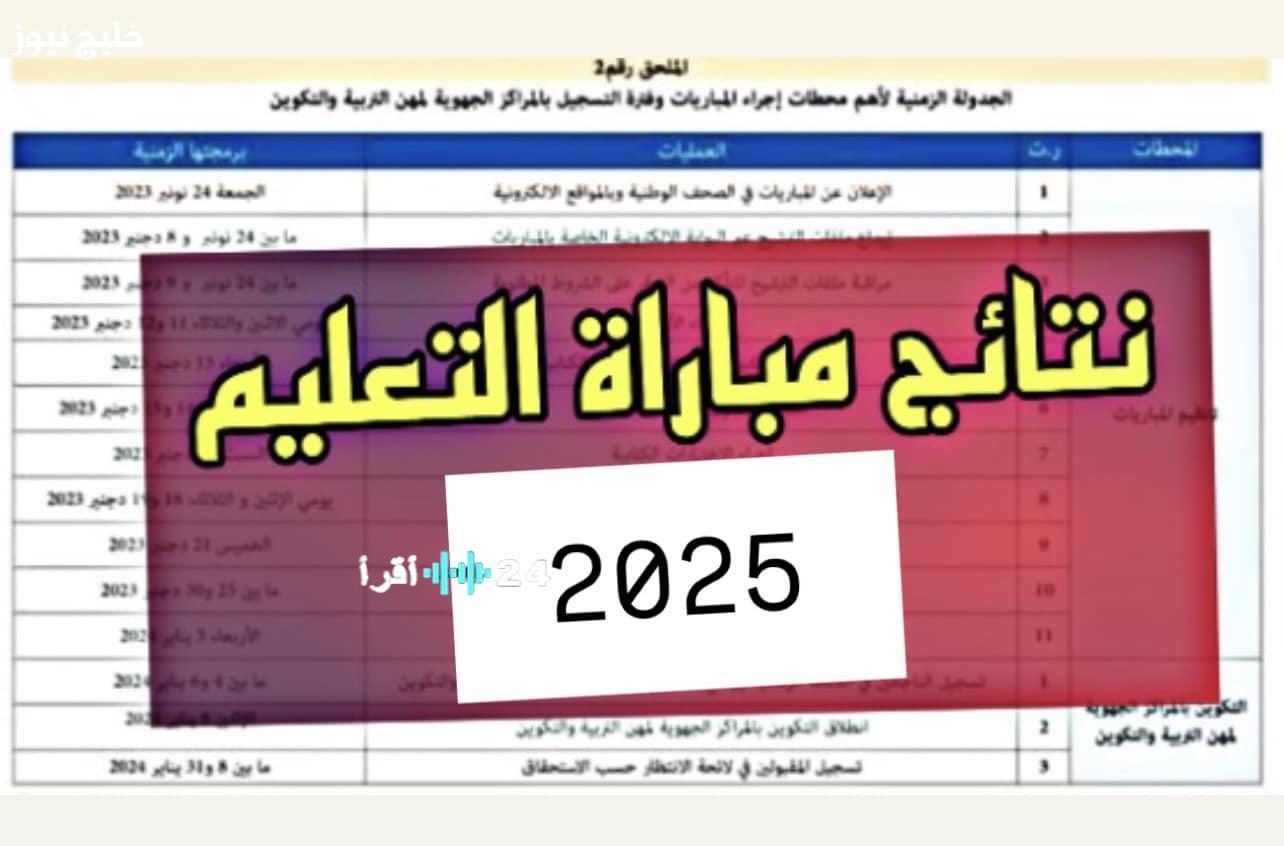 نتائج اختبار التعليم نونبر 2025 متوفرة الآن لكافة المترشحين