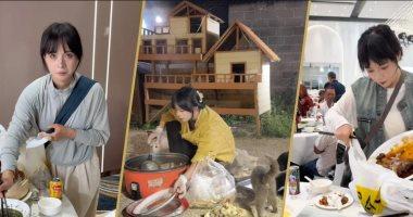 امرأة تتخطى الرهاب الاجتماعي وتحضر الأفراح لإطعام 120 قطة