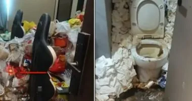 صور صادمة تكشف ما فعله مدمن ألعاب فيديو بغرفة فندق بعد إقامة استمرت عامين