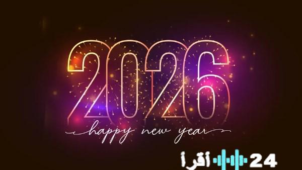 بطاقات تهنئة بمناسبة العام الجديد 2026 لمشاركة مشاعرك مع من تحب