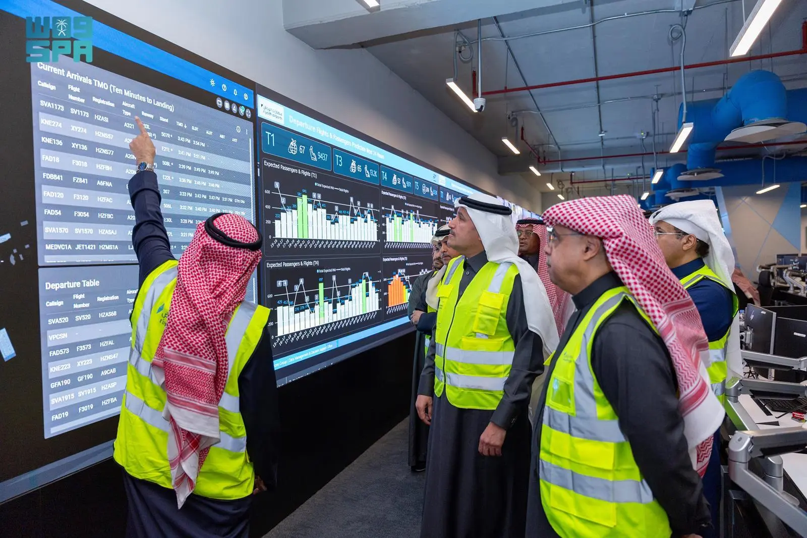 «عودة الحياة إلى مطار الملك خالد الدولي: الجاسر يتفقد حركة السفر»