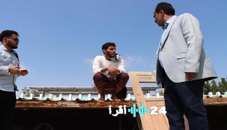 «خطوة نحو الاستدامة» مدير عام خورمكسر يتفقد تركيب منظومة الطاقة الشمسية لمسجد الفاروق بحي السعادة