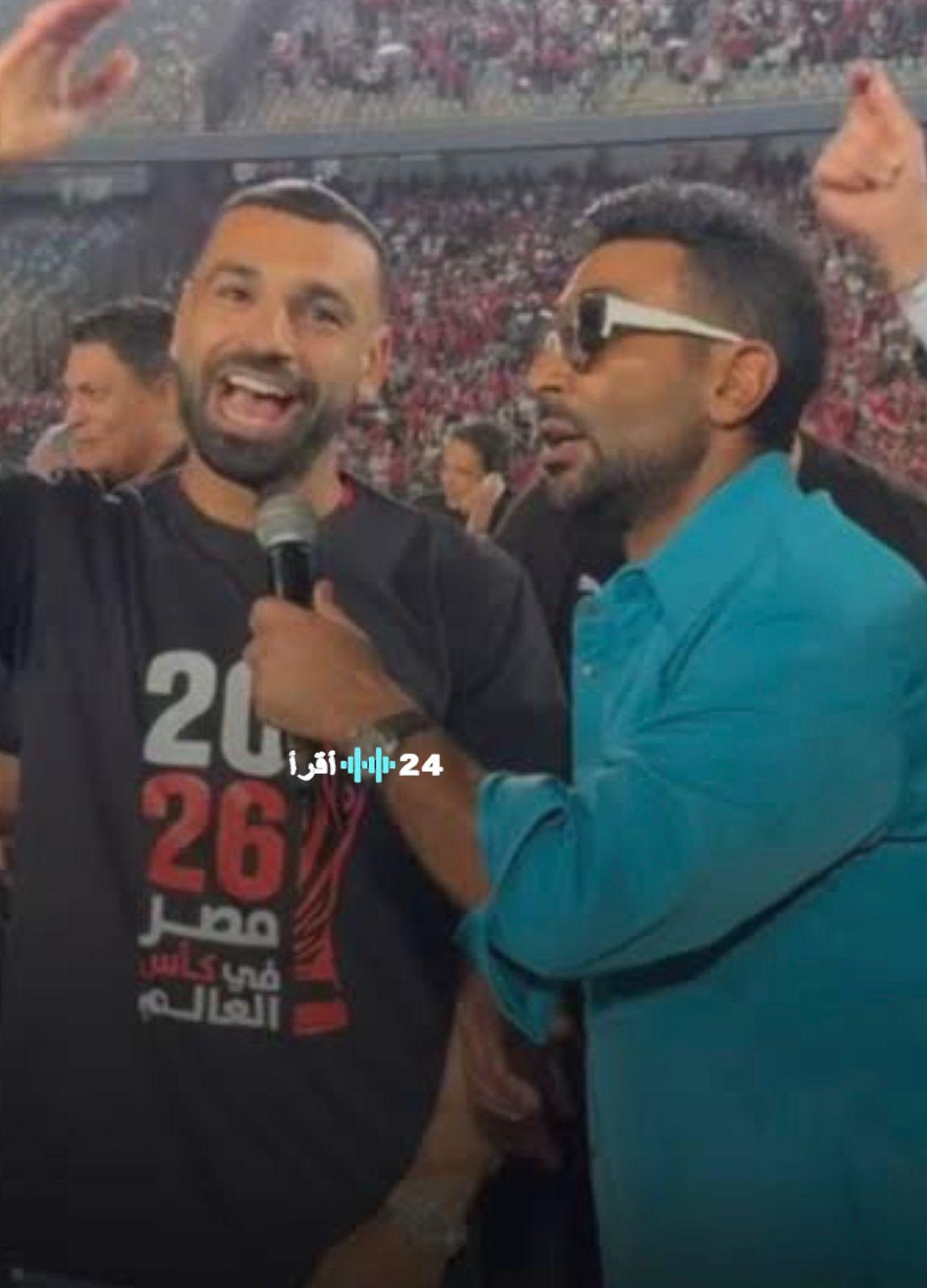 أحمد سعد يهدي محمد صلاح أغنية “فخر العرب المصري” دعمًا لمسيرته الرياضية