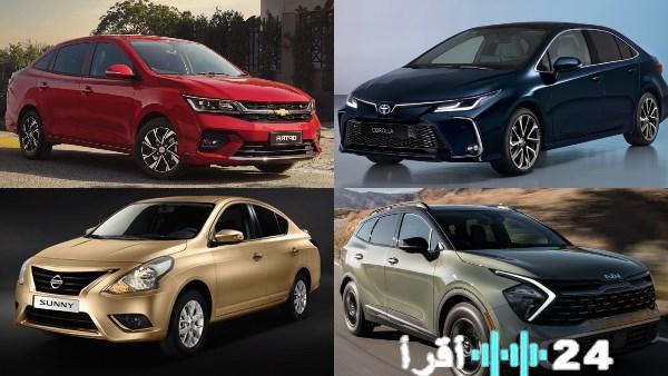 بالأسعار 5 سيارات سيدان أوتوماتيك شعبية كورولا وصني في الصدارة