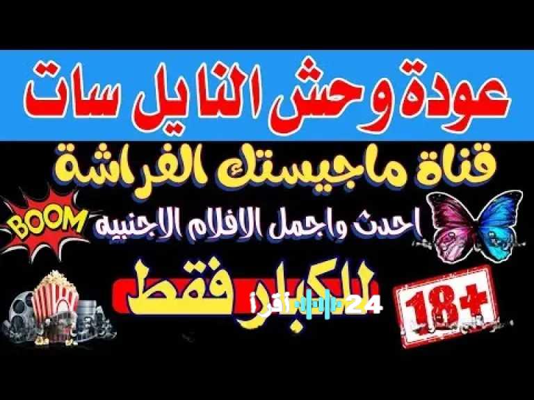 تحديث تردد قناة بترفلاي فراشة +21 على نايل سات 2025 لدعوة عشاق الأفلام الأجنبية