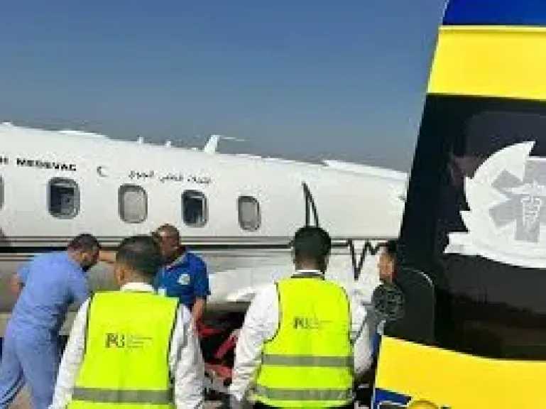 السعودية تجري إخلاءً طبيًا عاجلًا لثلاثة مواطنين من القاهرة إلى المملكة