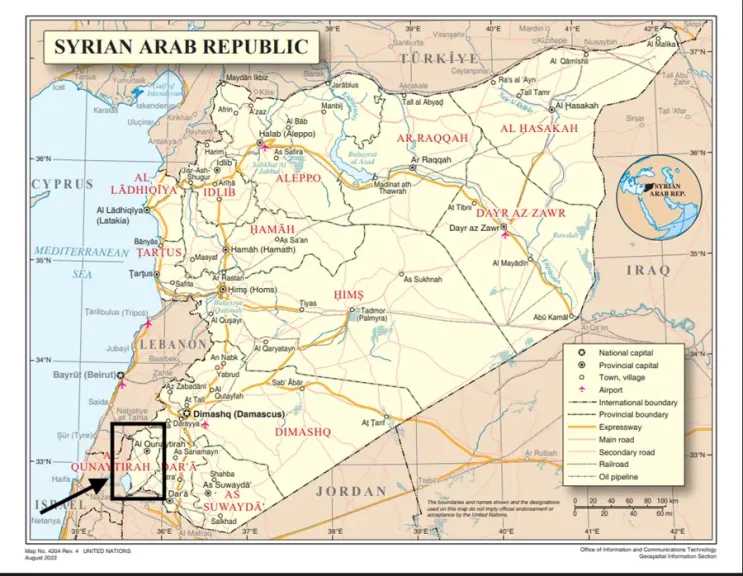 خريطة سوريا بلا الجولان تحليل يكشف حقيقة التضليل الإعلامي وواقع الأرض