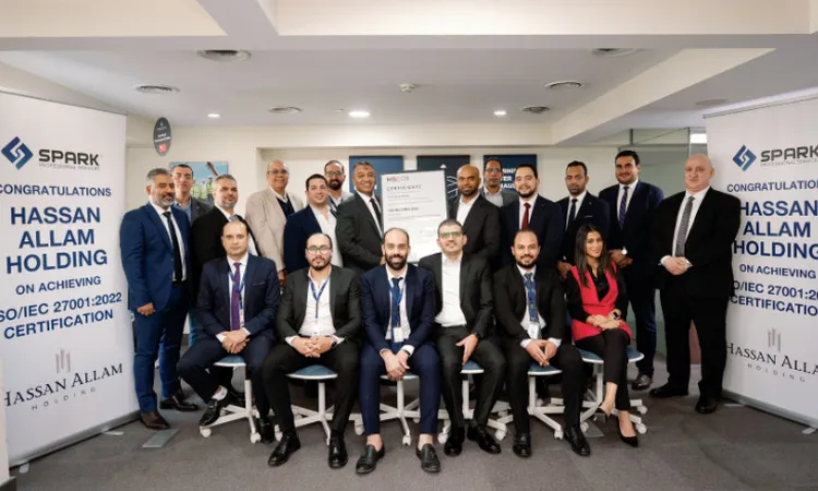 «نجاح جديد في عالم أمن المعلومات» شركة Spark Professional Services تحتفل بحصول “حسن علام القابضة” على شهادة ISO 27001