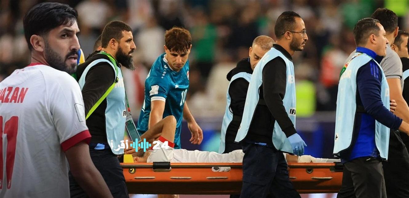 نجم منتخب الأردن يتعرض لإصابة خطيرة في ربع نهائي مسابقة كأس العرب