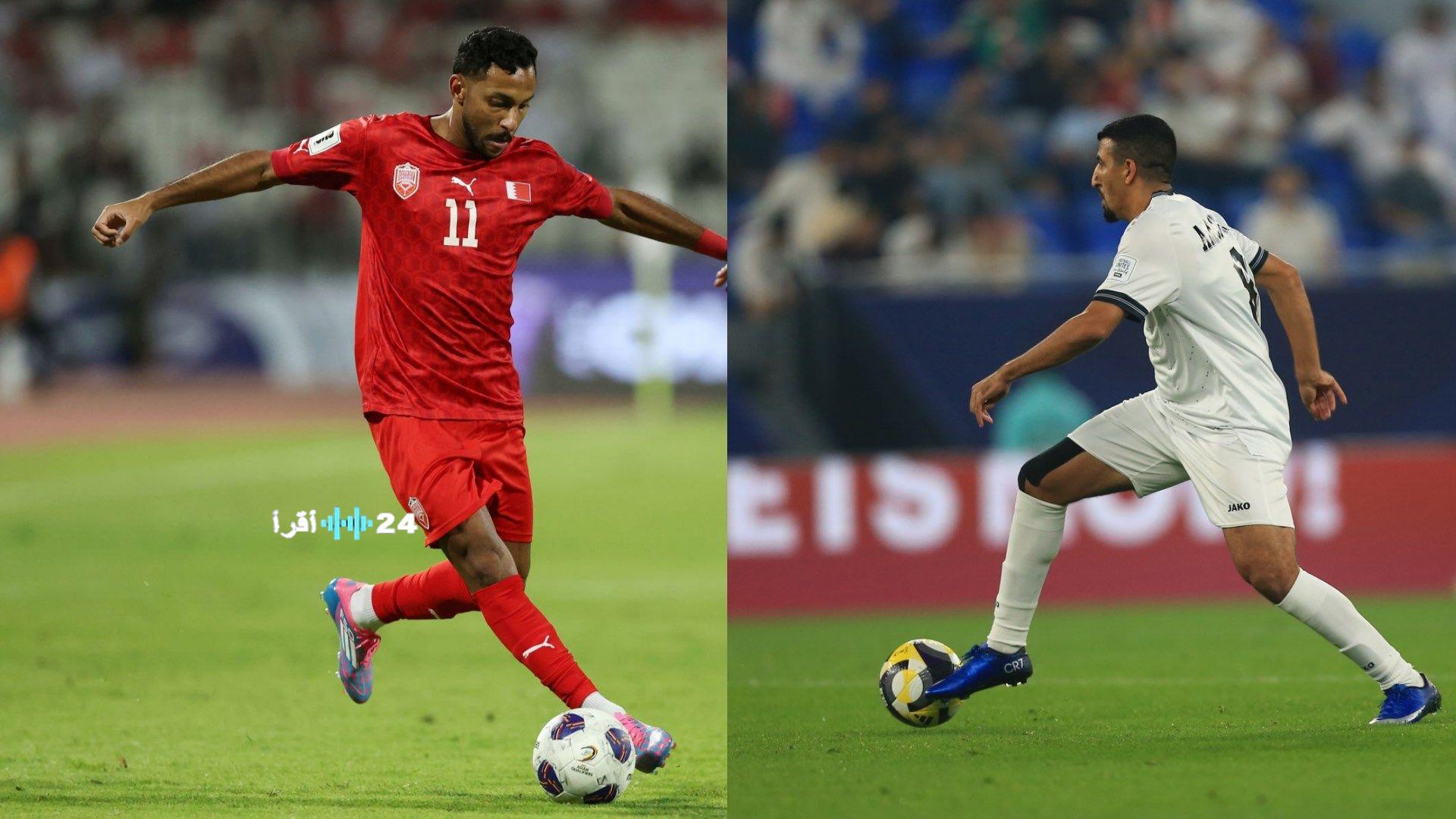 لقطة مثيرة تنسخ “نطحة زيدان” من لاعب البحرين في مباراة العراق بكأس العرب 2025