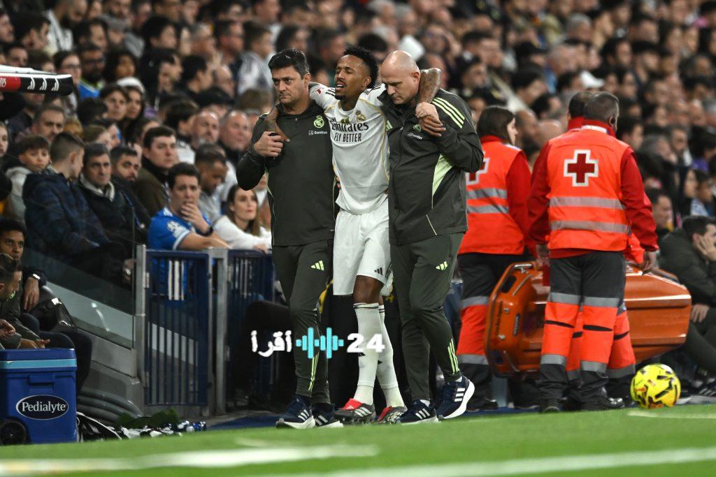 إيدير ميليتاو المباريات التي سيغيب عنها مع ريال مدريد