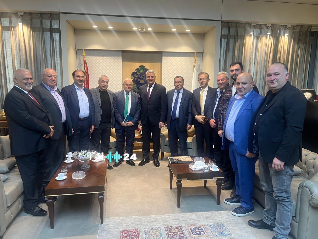 وفد النقابات الزراعية يبحث مع اللواء شقير