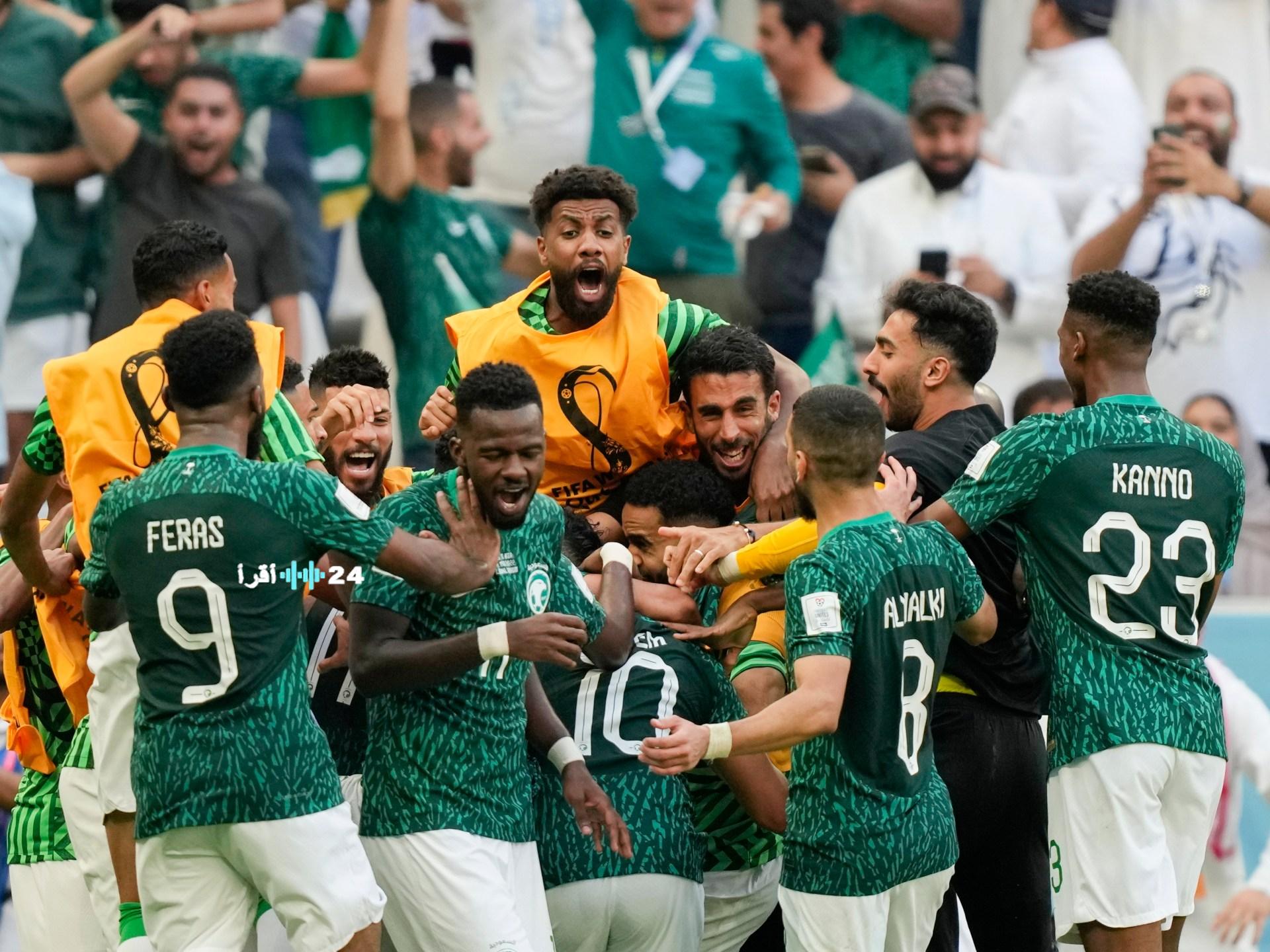 الجماهير السعودية تنشر الحماس في لوسيل بعد انتصارها على فلسطين في ربع نهائي كأس العرب