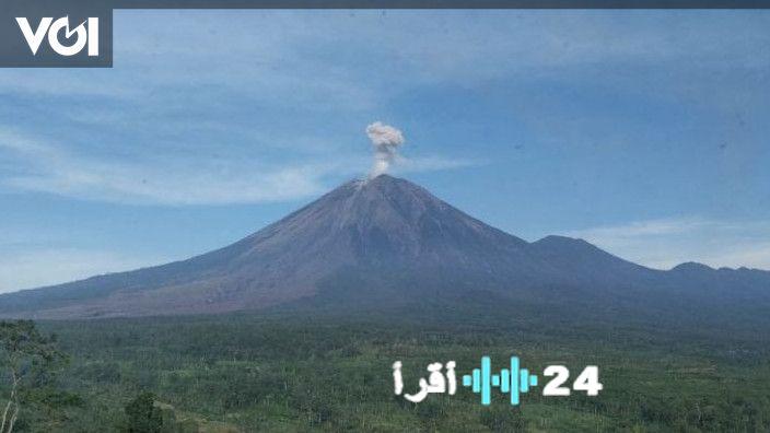 نشاط جبل سيميرو يستمر في التصدير بالزلازل والانفجارات المتكررة