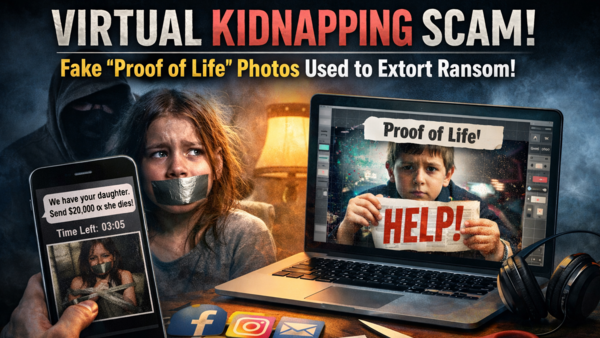 «احترسوا من الاختطاف الافتراضي».. احتيال جديد يستخدم صور العائلة كأداة للتلاعب والتصيد.