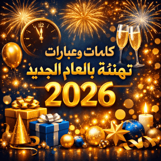 أجمل عبارات تهنئة بمناسبة العام الجديد 2026