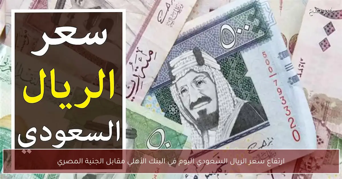 «ارتفاع ملحوظ في سعر الريال السعودي أمام الجنيه المصري في البنك الأهلي»