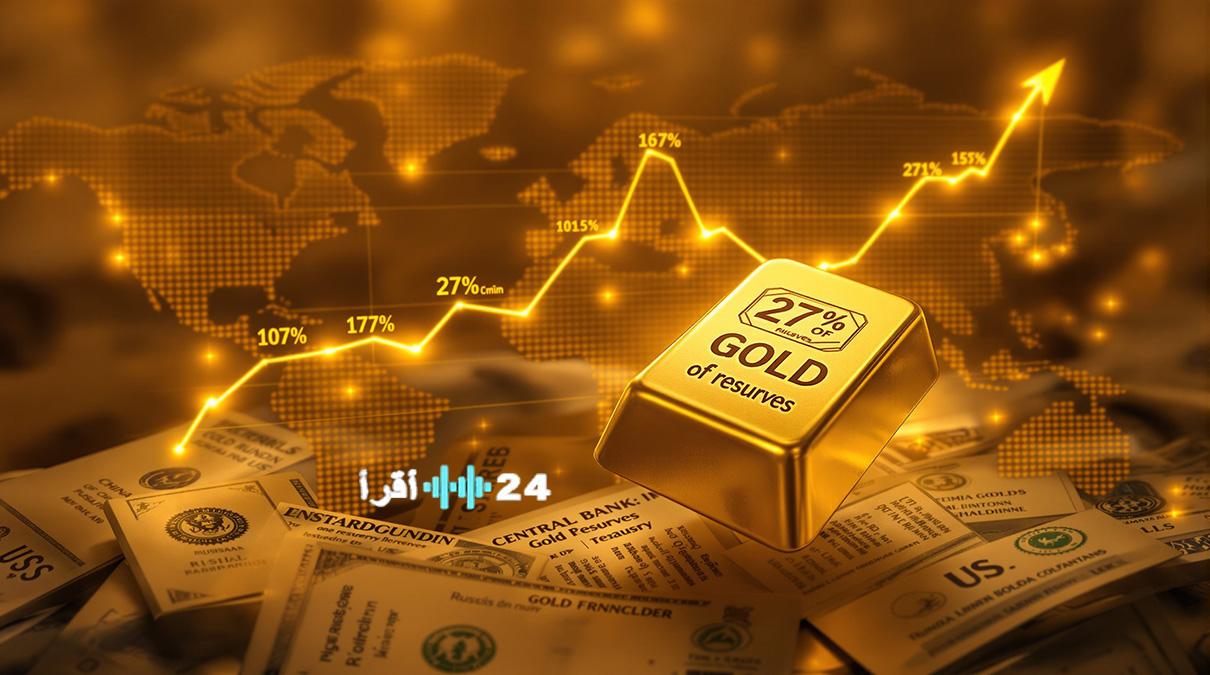 ارتفاع أسعار الذهب بنسبة 68% في 2025 مقارنة بالعام الماضي