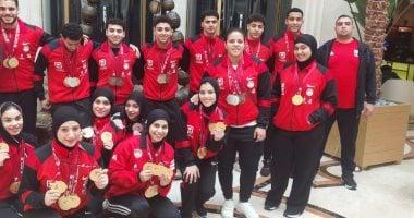 بعثة رفع الأثقال تصل القاهرة اليوم محققة إنجازًا تاريخيًا بواقع 102 ميدالية في البطولة العربية