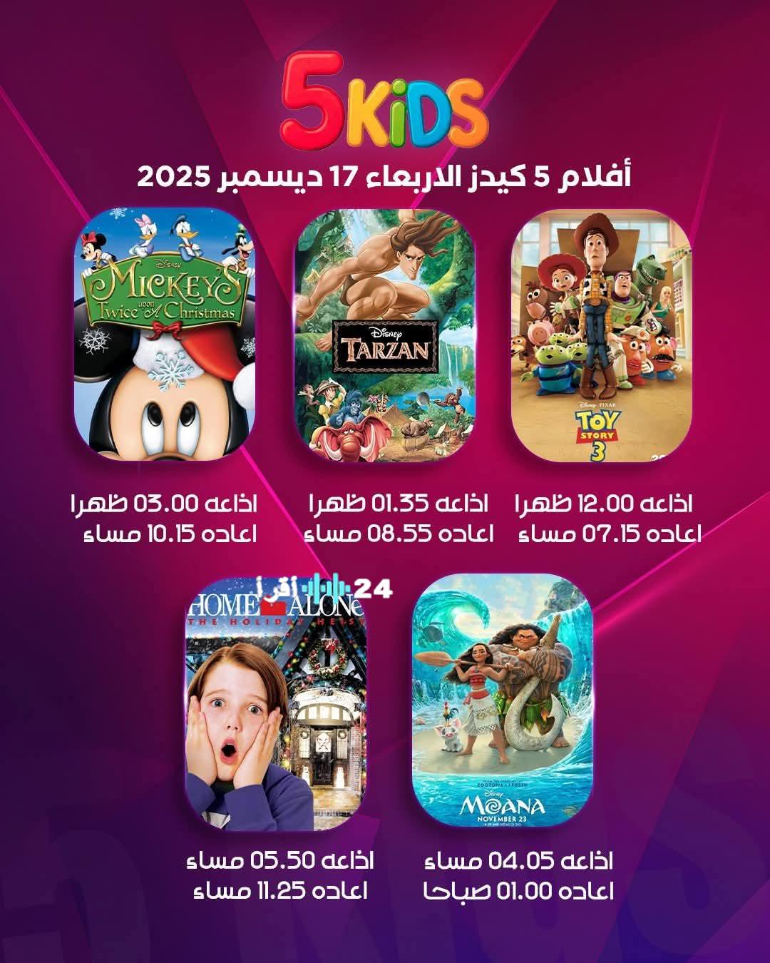 تحديث تردد قناة Kids 5 2025 على نايل سات وعرب سات
