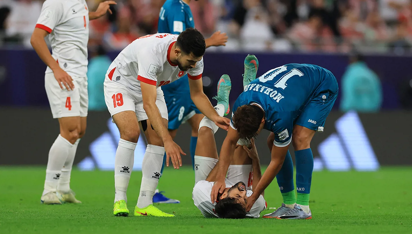 النعيمات يتعرض لإصابة قد تؤثر على مشاركته في كأس العالم 2026