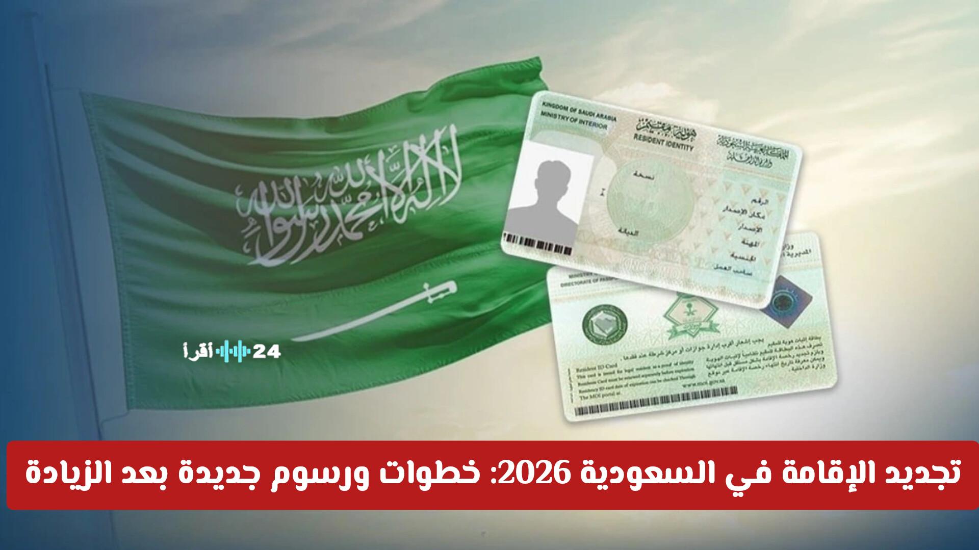 تجديد الإقامة في السعودية 2026 خطوات ورسوم جديدة على خلفية زيادة رسوم الإقامة السعودية