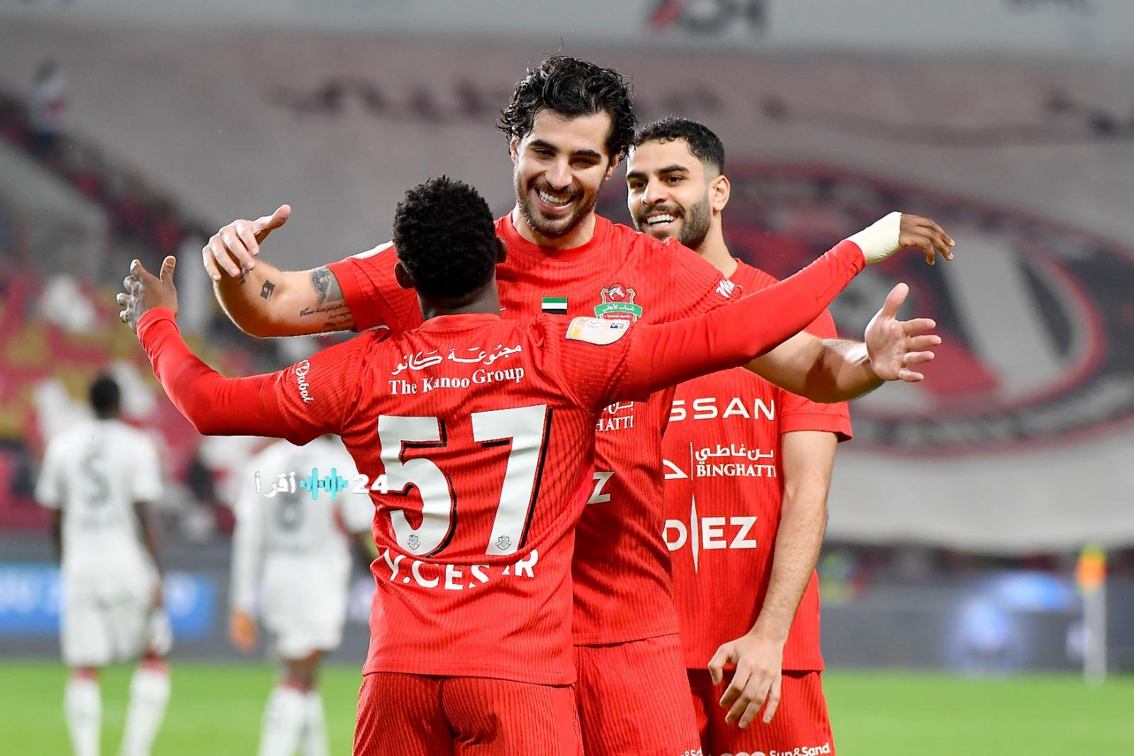 شباب الأهلي يقسو على الجزيرة بثلاثة أهداف ويشتد الصراع على قمة الدوري