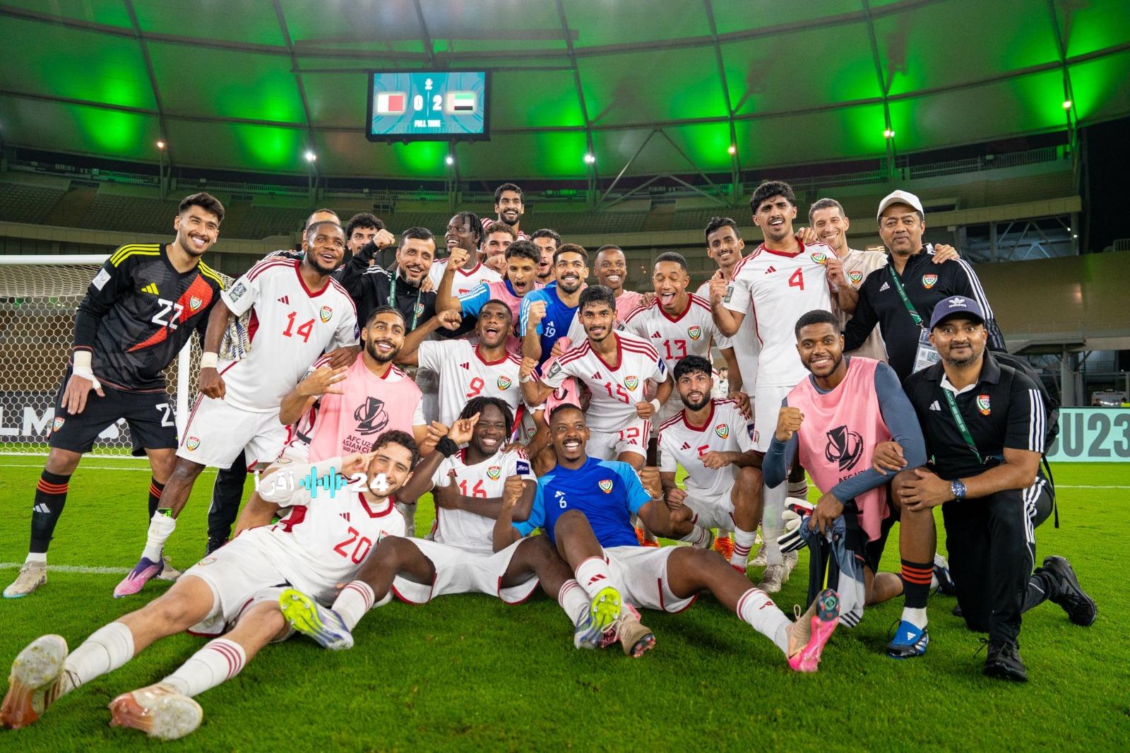 منتخب الإمارات الأولمبي يتأهل لربع نهائي كأس آسيا