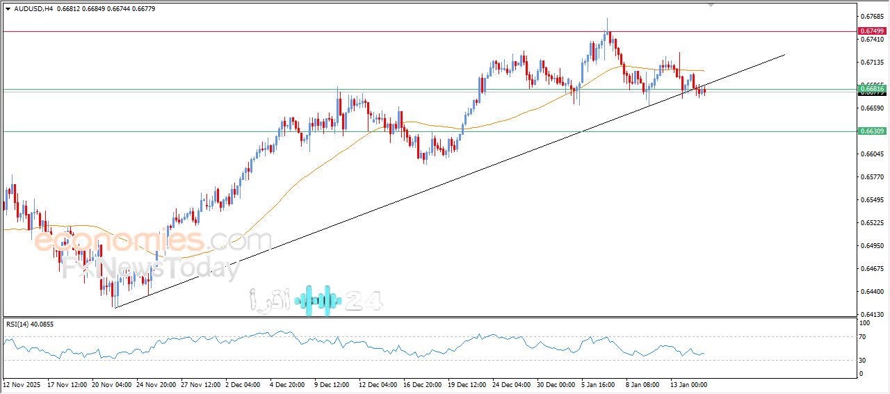 الدولار الأسترالي يواجه ضغوطًا هبوطية متزايدة أمام الأمريكي في توقعات 15 يناير 2026