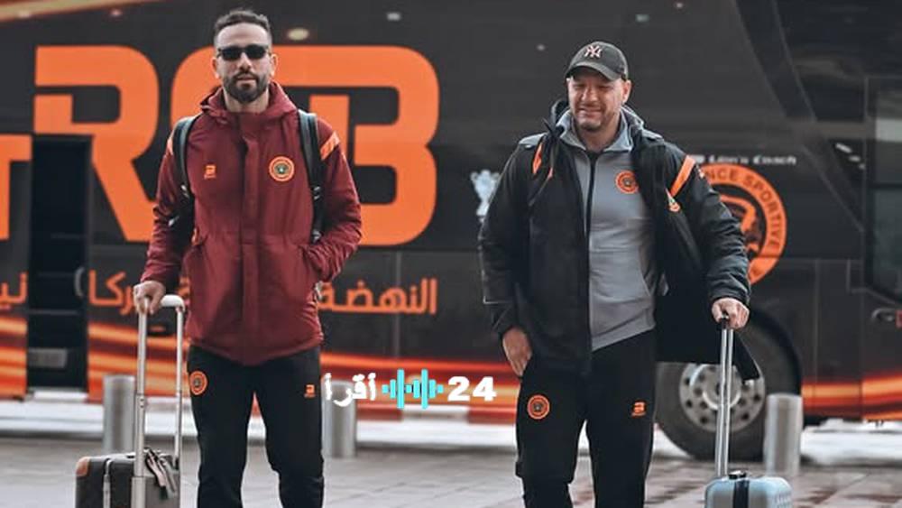 بعثة نهضة بركان تسافر إلى مصر استعدادًا لمواجهة بيراميدز في دوري أبطال أفريقيا