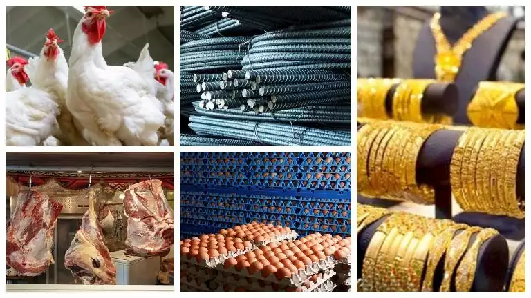 أسعار اليوم تسجل انخفاضًا في الدواجن والحديد والذهب 31 يناير 2026