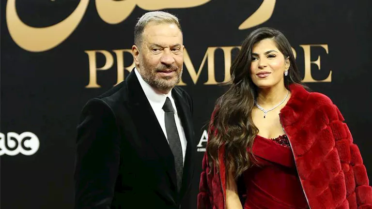 ماجد المصري وزوجته يتألقان في احتفالية المتحدة لمسلسلات رمضان 2026