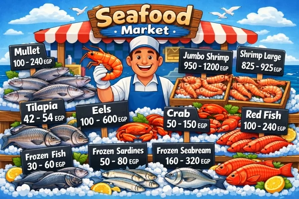 أسعار السمك والجمبري في الأسواق يوم الجمعة 23 يناير 2026