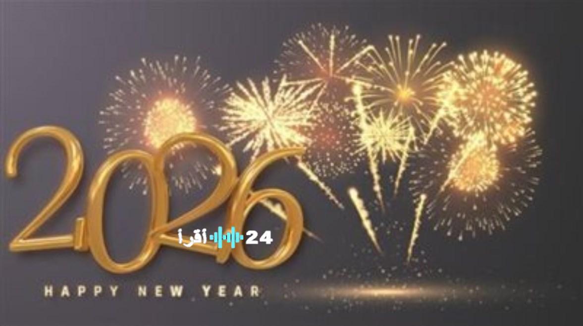 أجمل عبارات تهنئة ببداية السنة الجديدة 2026 مع تمنيات بالفرح والسعادة وتحقيق الأمنيات للجميع