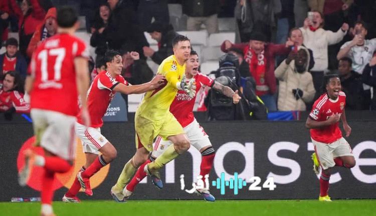بنفيكا يوجه ضربة لإسبانيا ويبدد حلمها بمقعد خامس في دوري أبطال أوروبا