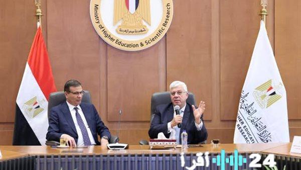 وزيرا التعليم العالي والزراعة يستعرضان خارطة طريق جامعة الغذاء المصرية