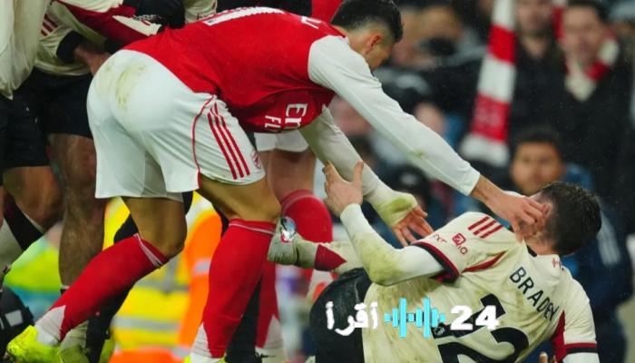 مارتينيلي يشعل الجدل بتدخل واعتذار في قمة أرسنال وليفربول